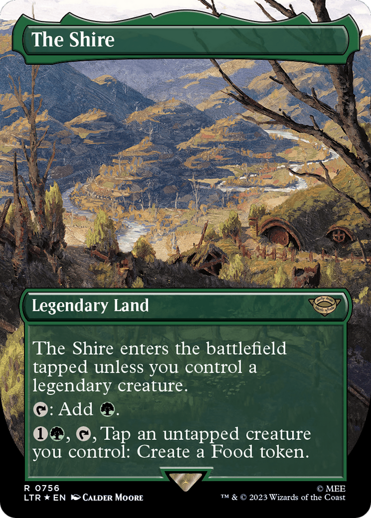 The Shire (Borderless) (Surge Foil) (LTR-756) - The Lord of the Rings: Tales of Middle-earth Foil