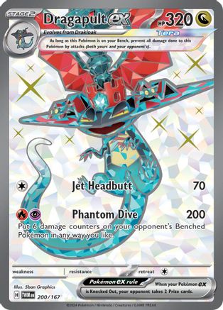 Dragapult ex 200/167 - Holofoil SV06 Twilight Masquerade - Ultra Rare