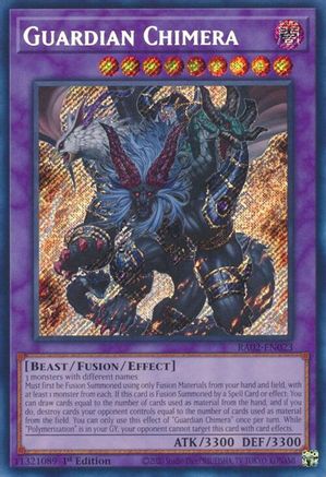 Guardian Chimera (Secret Rare) (RA02-EN023) - 25th Anniversary Rarity Collection II 1st Edition