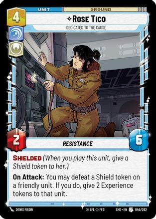 Rose Tico - Dedicated to the Cause (045/262) - Shadows of the Galaxy Foil