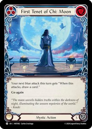 First Tenet of Chi: Moon (MST092) - Part the Mistveil Rainbow Foil