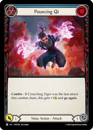 Pouncing Qi (Blue) (MST184) - Part the Mistveil