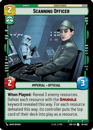 Scanning Officer (114/262) - Shadows of the Galaxy Foil