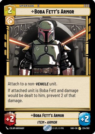 Boba Fett's Armor (224/262) - Shadows of the Galaxy Foil
