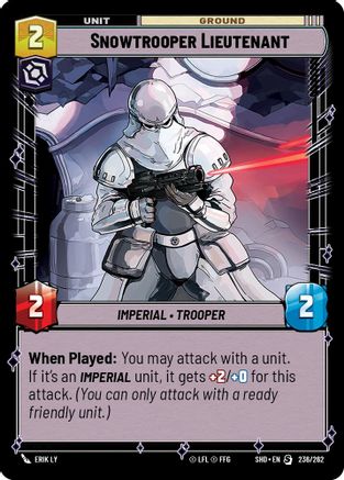 Snowtrooper Lieutenant (236/262) - Shadows of the Galaxy