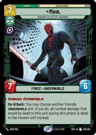 Maul - Shadow Collective Visionary (090/262) - Shadows of the Galaxy Foil
