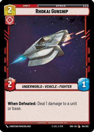 Rhokai Gunship (164/262) - Shadows of the Galaxy