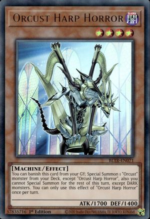 Orcust Harp Horror (BLTR-EN071) - Battles of Legend: Terminal Revenge 1st Edition