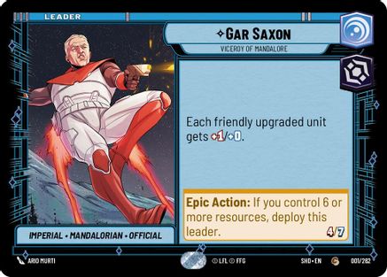 Gar Saxon - Viceroy of Mandalore (001/262) - Shadows of the Galaxy