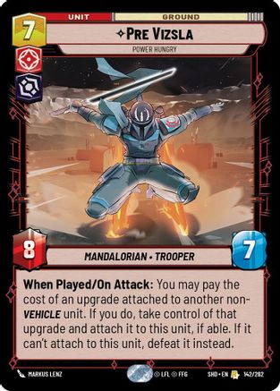 Pre Vizsla - Power Hungry (142/262) - Shadows of the Galaxy Foil