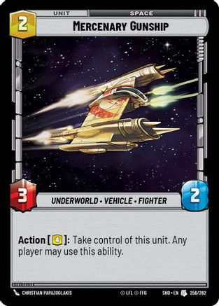 Mercenary Gunship (256/262) - Shadows of the Galaxy Foil