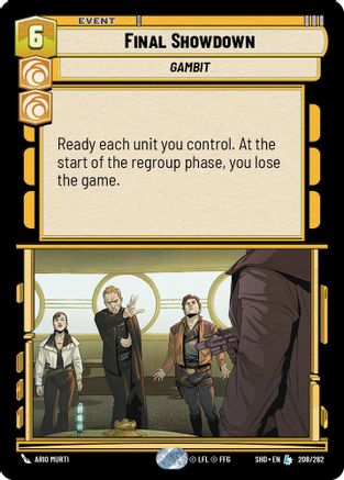 Final Showdown (208/262) - Shadows of the Galaxy Foil