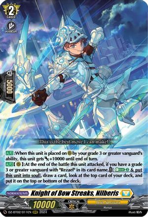 Knight of Bow Streaks, Nilberis (DZ-BT02/011EN) - DZ-BT02: Illusionless Strife