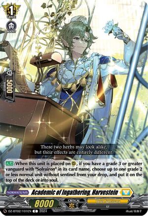 Academic of Ingathering, Harvestein (DZ-BT02/101EN) - DZ-BT02: Illusionless Strife