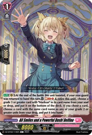All Smiles and a Powerful Dash! Delfina (DZ-BT02/118EN) - DZ-BT02: Illusionless Strife