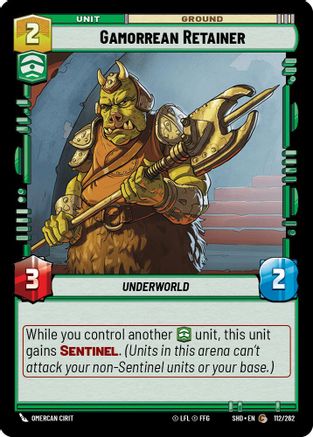 Gamorrean Retainer (112/262) - Shadows of the Galaxy
