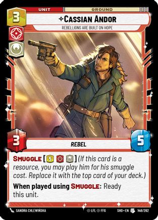 Cassian Andor - Rebellions Are Built On Hope (148/262) - Shadows of the Galaxy Foil
