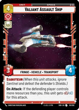 Valiant Assault Ship (151/262) - Shadows of the Galaxy