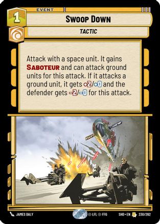 Swoop Down (230/262) - Shadows of the Galaxy Foil