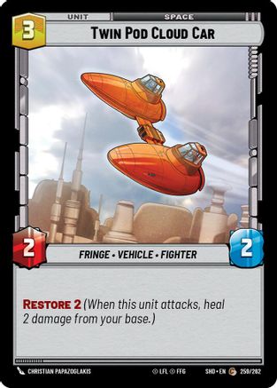 Twin Pod Cloud Car (259/262) - Shadows of the Galaxy Foil