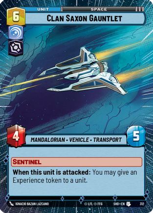 Clan Saxon Gauntlet (Hyperspace) (312) - Shadows of the Galaxy Foil