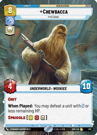 Chewbacca - Pykesbane (Hyperspace) (325) - Shadows of the Galaxy Foil