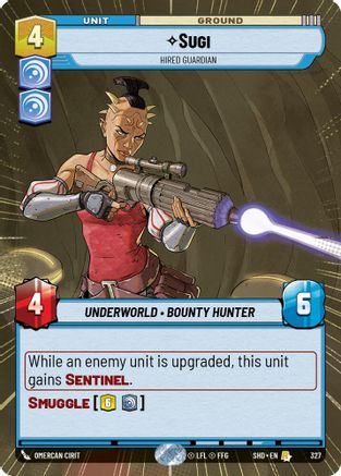 Sugi - Hired Guardian (Hyperspace) (327) - Shadows of the Galaxy Foil