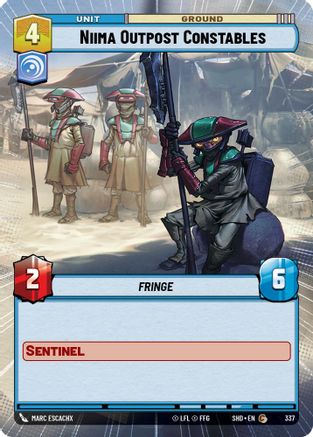Niima Outpost Constables (Hyperspace) (337) - Shadows of the Galaxy Foil