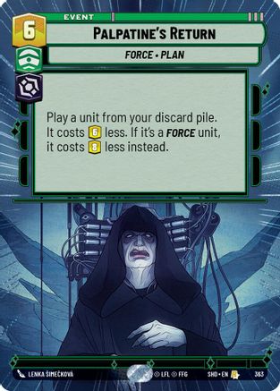 Palpatine's Return (Hyperspace) (363) - Shadows of the Galaxy Foil