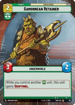 Gamorrean Retainer (Hyperspace) (381) - Shadows of the Galaxy