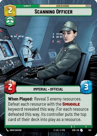 Scanning Officer (Hyperspace) (383) - Shadows of the Galaxy Foil