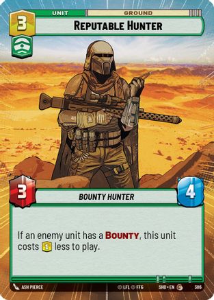 Reputable Hunter (Hyperspace) (386) - Shadows of the Galaxy Foil