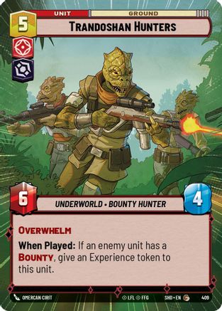 Trandoshan Hunters (Hyperspace) (409) - Shadows of the Galaxy Foil