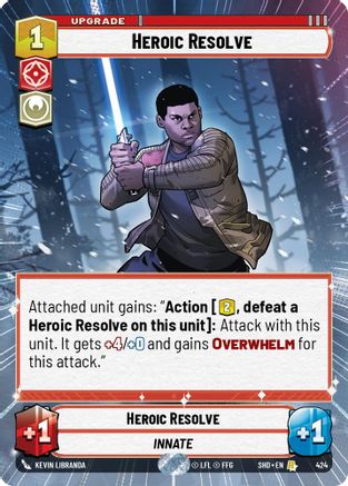 Heroic Resolve (Hyperspace) (424) - Shadows of the Galaxy Foil