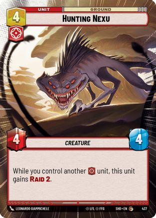 Hunting Nexu (Hyperspace) (437) - Shadows of the Galaxy Foil
