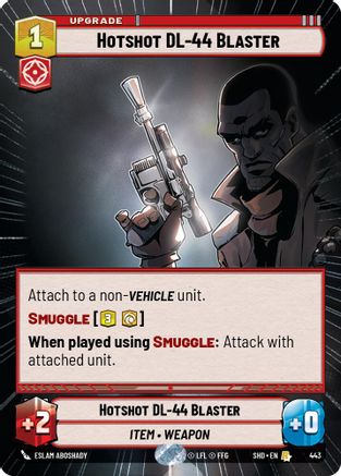 Hotshot DL-44 Blaster (Hyperspace) (443) - Shadows of the Galaxy Foil