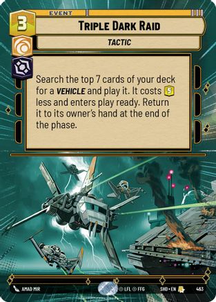Triple Dark Raid (Hyperspace) (463) - Shadows of the Galaxy Foil