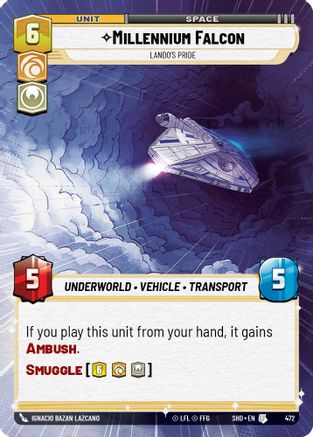 Millennium Falcon - Lando's Pride (Hyperspace) (472) - Shadows of the Galaxy
