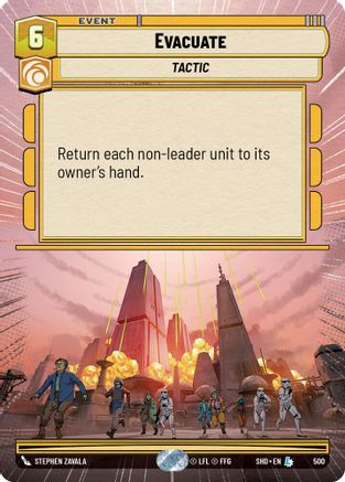 Evacuate (Hyperspace) (500) - Shadows of the Galaxy Foil