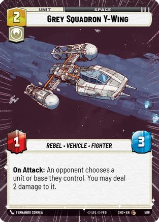 Grey Squadron Y-Wing (Hyperspace) (508) - Shadows of the Galaxy