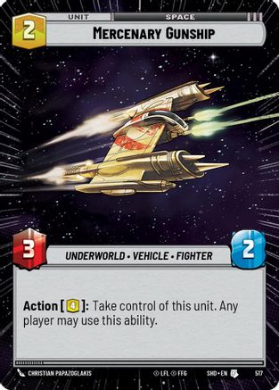 Mercenary Gunship (Hyperspace) (517) - Shadows of the Galaxy Foil
