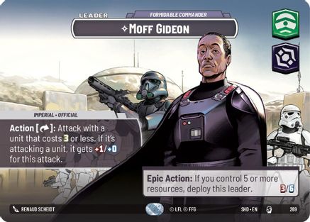 Moff Gideon - Formidable Commander (Showcase) (269) - Shadows of the Galaxy Foil