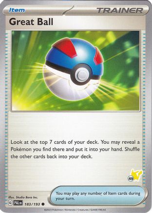 Great Ball - Pikachu 49 183 Battle Academy 2024 - Common