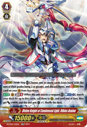 Divine Knight of Condensed Light, Olbius Avalon (DZ-PS01/021EN) - DZ-PS01: Premium Deckset “Jewel Knight”