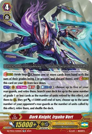 Dark Knight, Irgahn Vert (DZ-PS02/020EN) - DZ-PS02: Premium Deckset “Revenger”