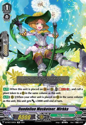 Dandelion Musketeer, Mirkka (DZ-PS03/009EN) - DZ-PS03: Premium Deckset “Musketeer”