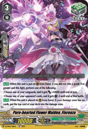Pure-hearted Flower Maiden, Fiorenza (DZ-PS03/016EN) - DZ-PS03: Premium Deckset “Musketeer”