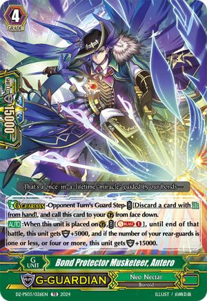 Bond Protector Musketeer, Antero (DZ-PS03/026EN) - DZ-PS03: Premium Deckset “Musketeer”