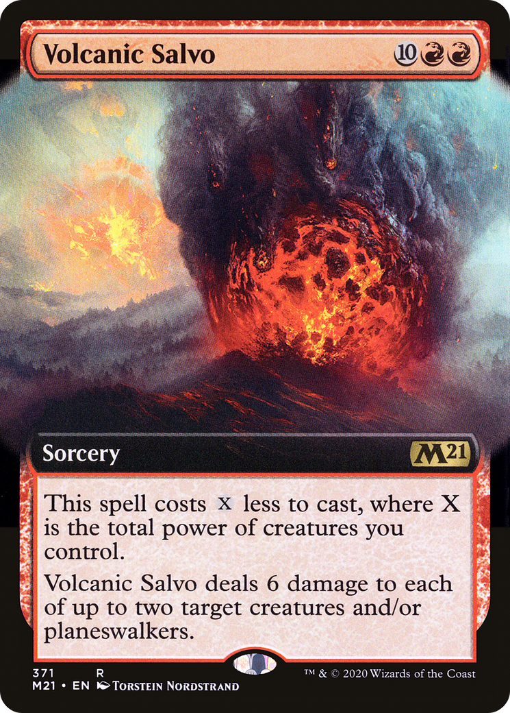 Volcanic Salvo (Extended Art) (M21-371) - Core Set 2021: (Extended Art) Foil