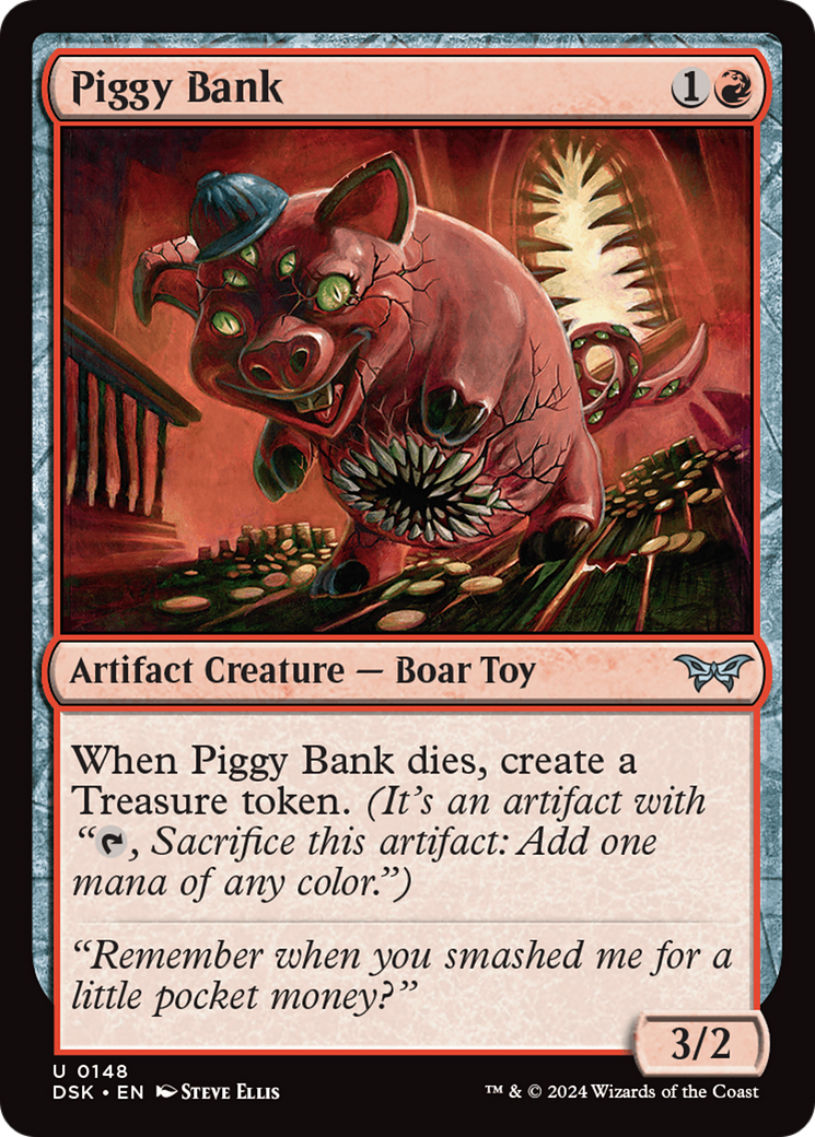 Piggy Bank (DSK-148) - Duskmourn: House of Horror Foil